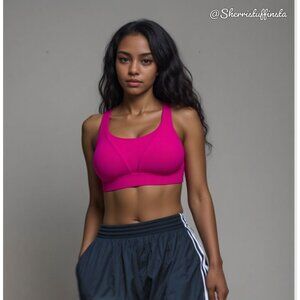 NWOT Lululemon Run Times Sports Athletic Bra 32C High Support Ripened Raspberry